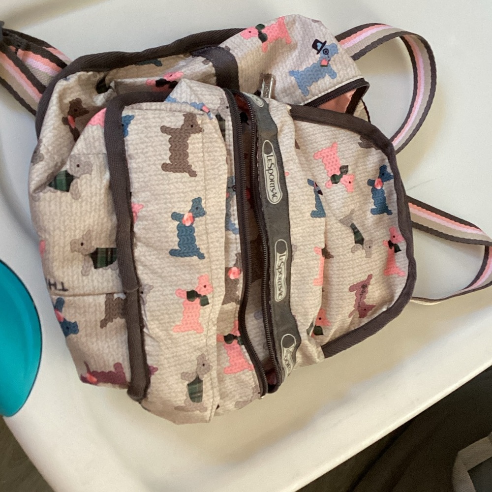 Lesportsac Multicolor Dog Pattern Backpack - image 1